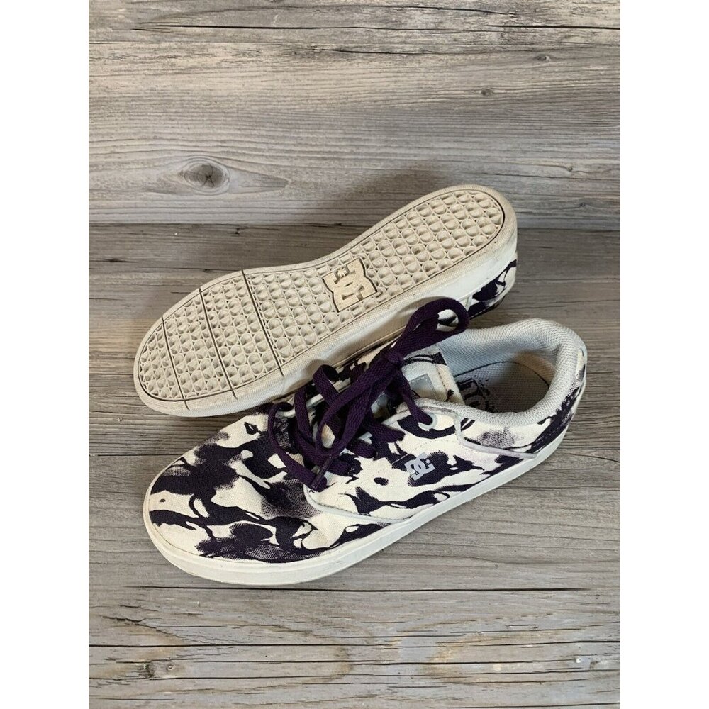 DC Shoes Mikey Taylor Zumiez 100K Skateboard Shoes White/Purple Men’s 8 RARE